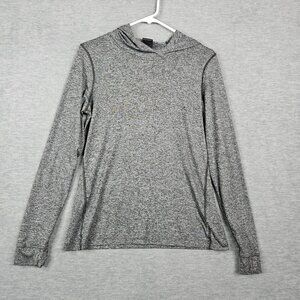 The North Face Women's Heather Gray Long Sleeve Light weigh hoodie Top Size M
